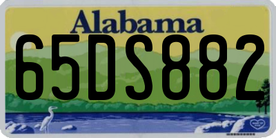 AL license plate 65DS882