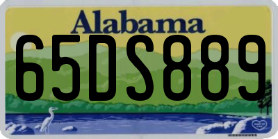AL license plate 65DS889