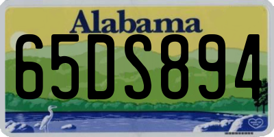 AL license plate 65DS894