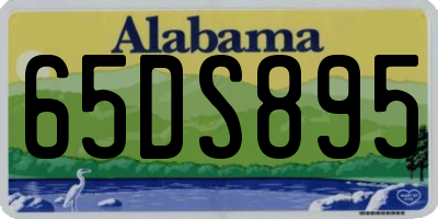 AL license plate 65DS895