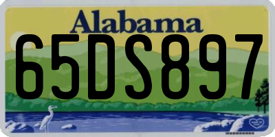 AL license plate 65DS897