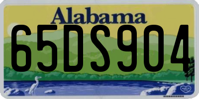 AL license plate 65DS904