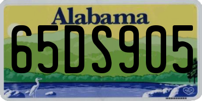 AL license plate 65DS905