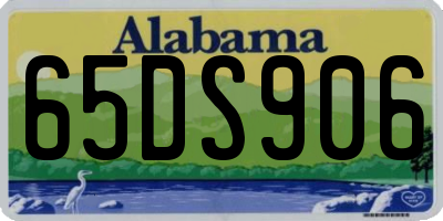 AL license plate 65DS906