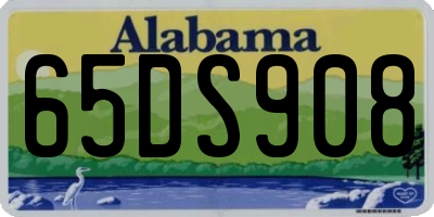 AL license plate 65DS908