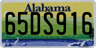 AL license plate 65DS916