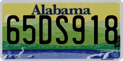 AL license plate 65DS918