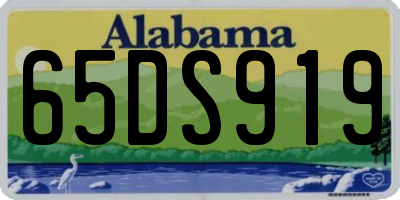 AL license plate 65DS919