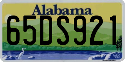 AL license plate 65DS921