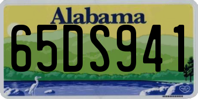 AL license plate 65DS941