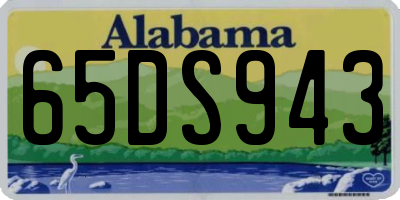 AL license plate 65DS943