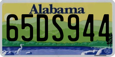 AL license plate 65DS944