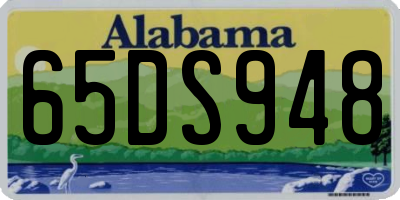 AL license plate 65DS948
