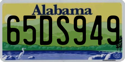 AL license plate 65DS949
