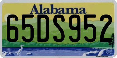 AL license plate 65DS952