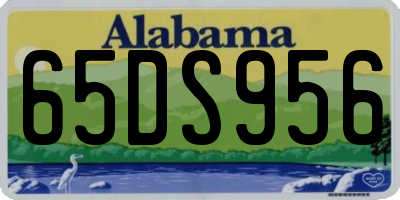 AL license plate 65DS956
