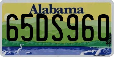AL license plate 65DS960