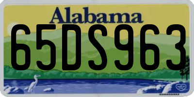 AL license plate 65DS963