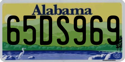 AL license plate 65DS969