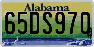 AL license plate 65DS970