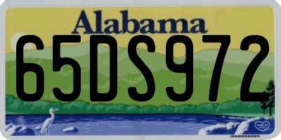AL license plate 65DS972