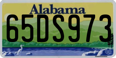AL license plate 65DS973
