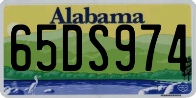 AL license plate 65DS974