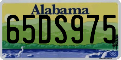 AL license plate 65DS975