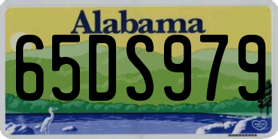 AL license plate 65DS979