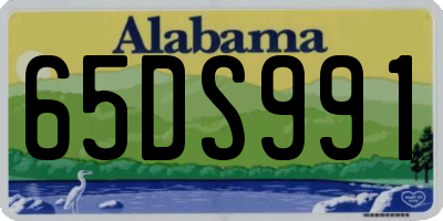 AL license plate 65DS991