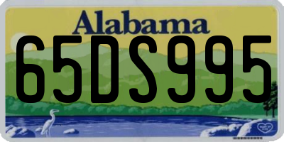 AL license plate 65DS995