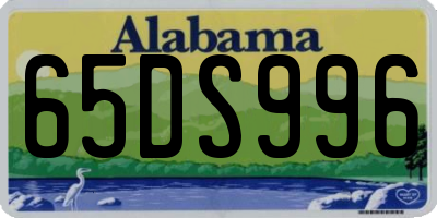 AL license plate 65DS996