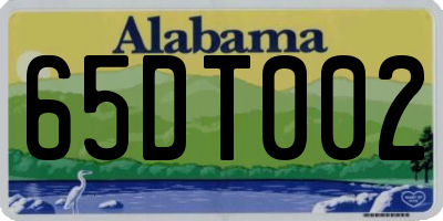 AL license plate 65DT002