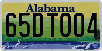 AL license plate 65DT004