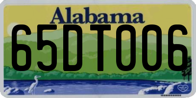 AL license plate 65DT006