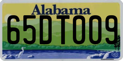 AL license plate 65DT009