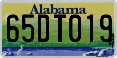 AL license plate 65DT019