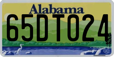 AL license plate 65DT024