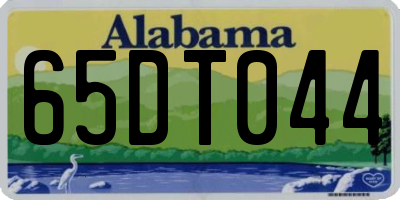 AL license plate 65DT044