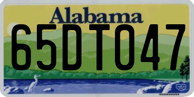 AL license plate 65DT047