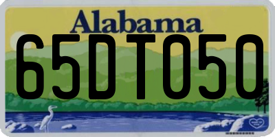 AL license plate 65DT050