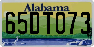 AL license plate 65DT073