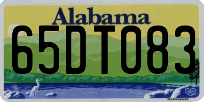 AL license plate 65DT083