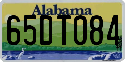 AL license plate 65DT084