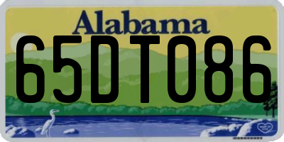 AL license plate 65DT086