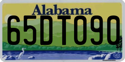 AL license plate 65DT090