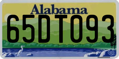 AL license plate 65DT093