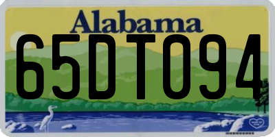 AL license plate 65DT094