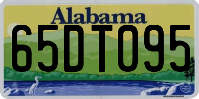 AL license plate 65DT095
