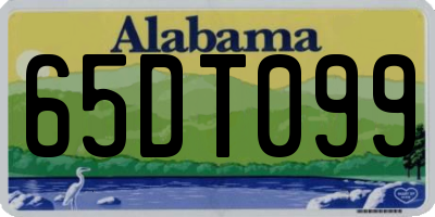 AL license plate 65DT099